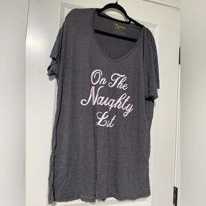 Show Me Your MUMU “On the Naughty List” Sleep Long Tee Pajamas